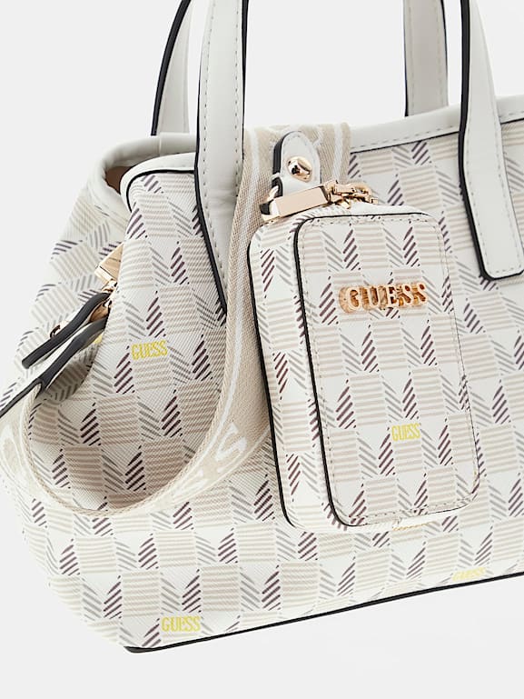 GUESS G Wave geometric print mini handbag Women