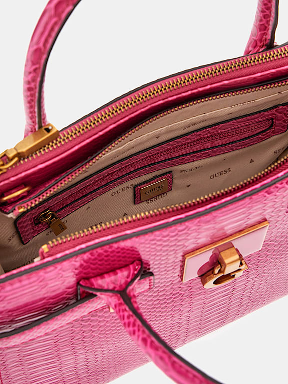 GUESS Borsa a mano Tabata stampa pitone Donna