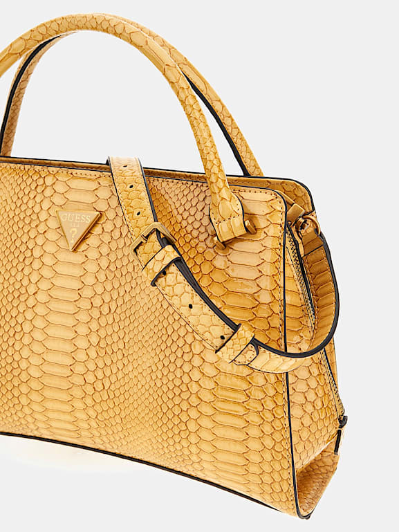 GUESS Georgina python print handbag Women