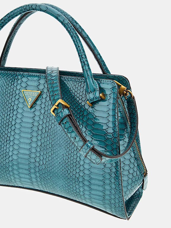 GUESS Georgina borsa a mano stampa pitone Donna