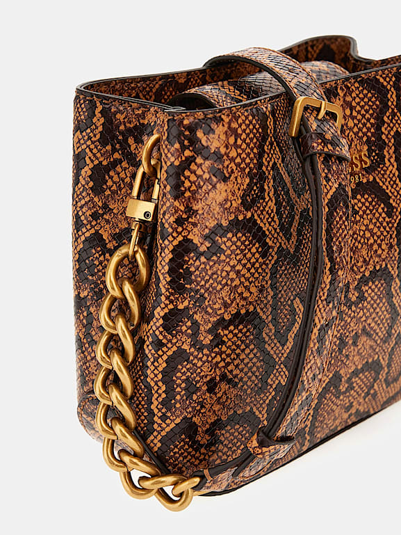 Bolsos Mujer Guess Guess SIBEL PYTHON Bolso De Mano Rot/rojo