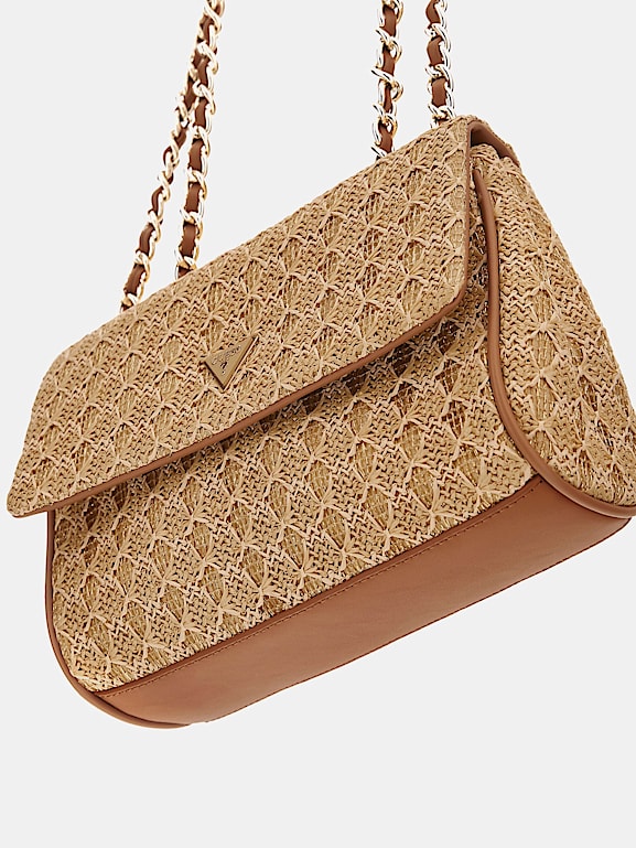 GUESS Merrill raffia crossbody bag Women