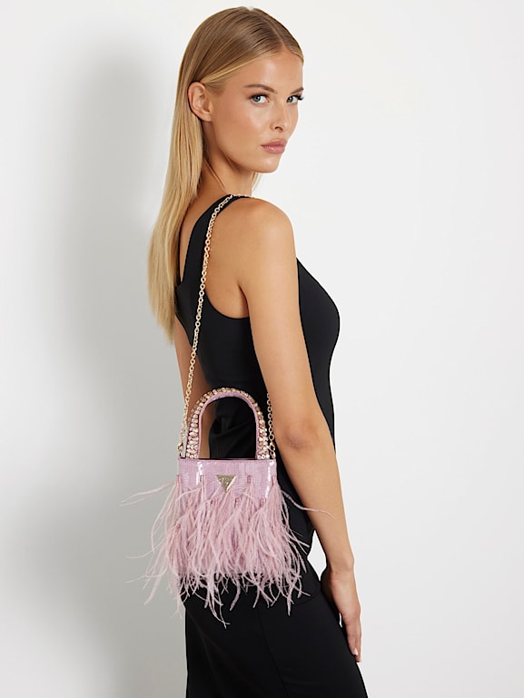 Guess pink clutch top