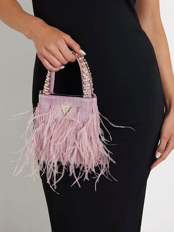 Guess pink clutch clearance