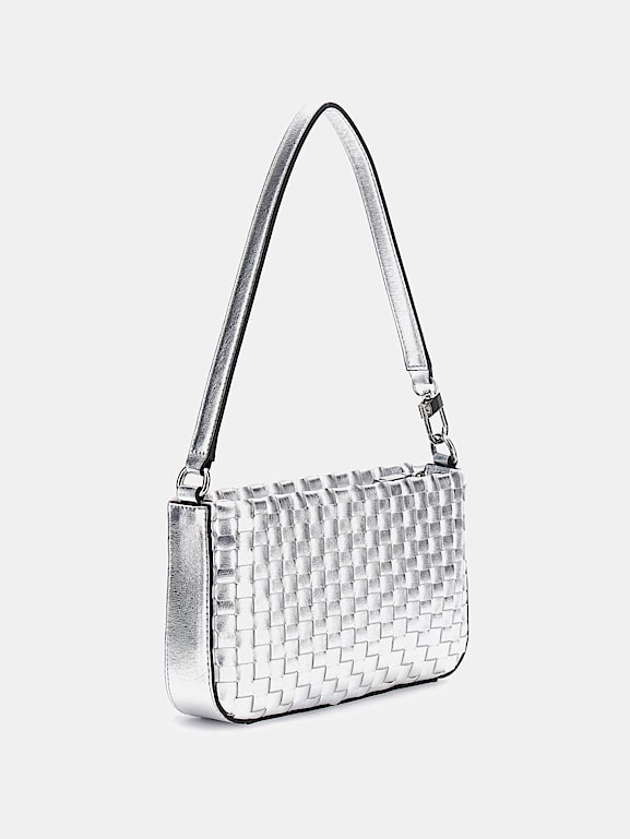 GUESS® Mini-Schultertasche Twiller Metallic-Optik Damen