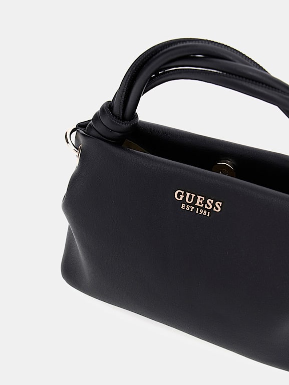Sac à Main GUESS PUNK BELLE Neuf Avec étiquettes - Jacquard Violet Et Simili Cuir