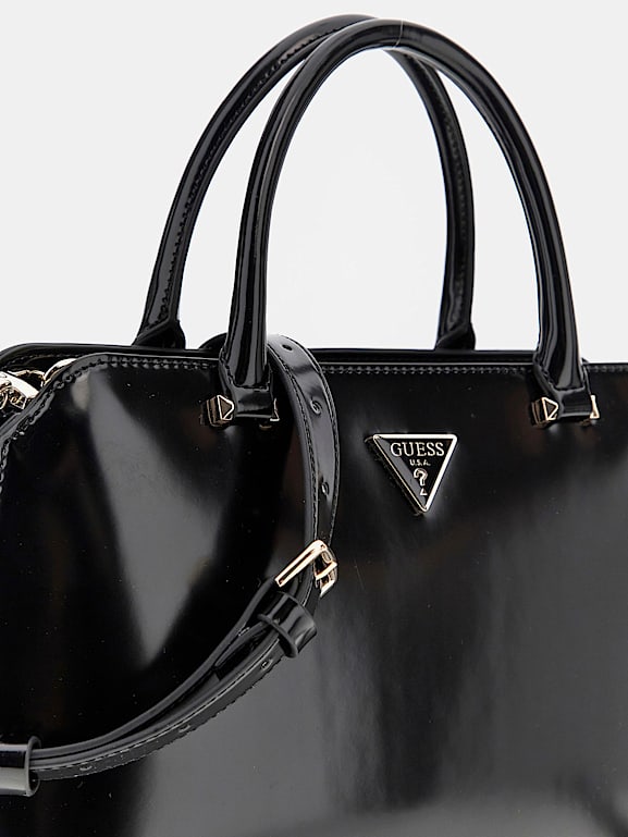 GUESS Arnela patent handbag Women