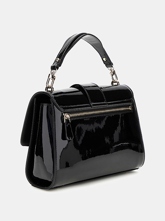 GUESS Mini bolso de mano Nolana charol Mujer