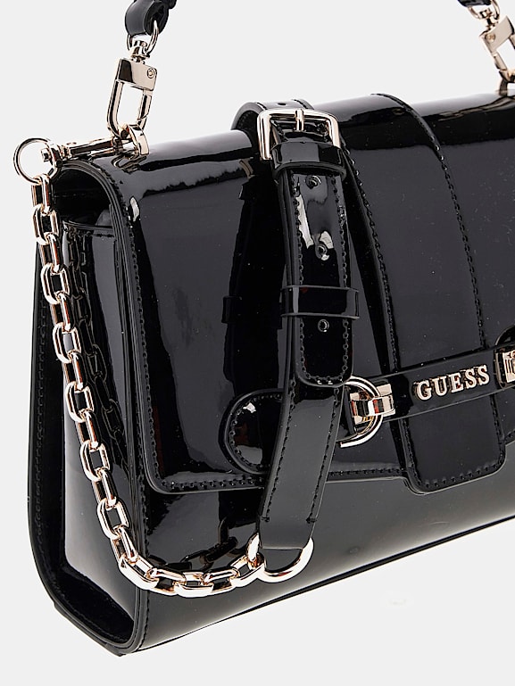 Bolso guess negro charol hotsell