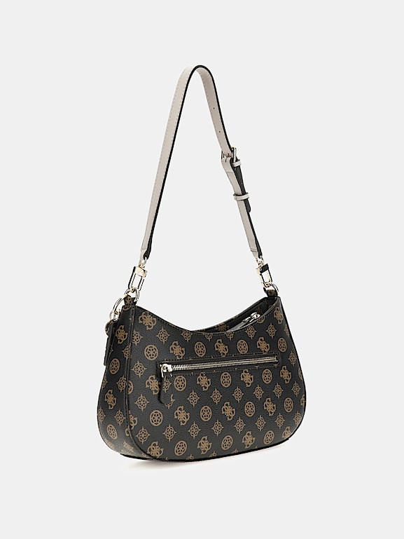 GUESS® Schultertasche Noelle mit 4G-Logo und Peony-Logo Damen