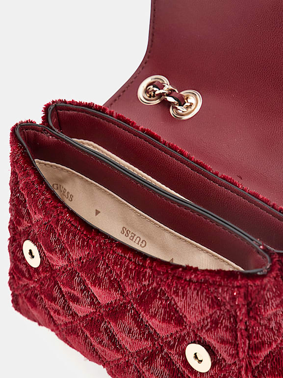 Red guess crossbody purse deals