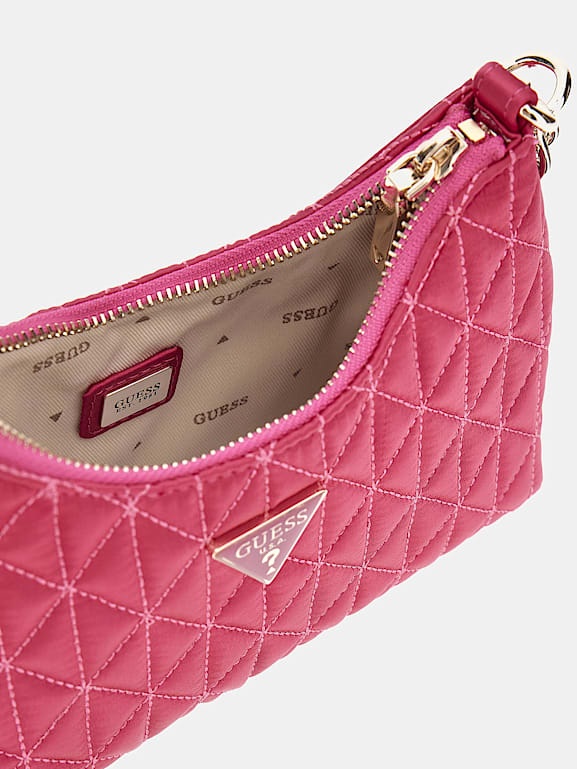 Guess pink quilted bag on sale