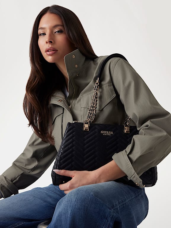GUESS® Anning quilted shopper Women