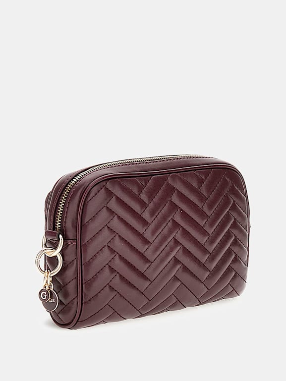 ★TOUT Y EST★ ANNING Quilted Mini Flap Bag HO4A3A05 GUESS® Anning quilted crossbody Women