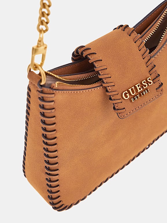 GUESS Bolso al hombro Libera de piel autentica Mujer