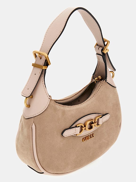 GUESS Malva suede mini shoulder bag