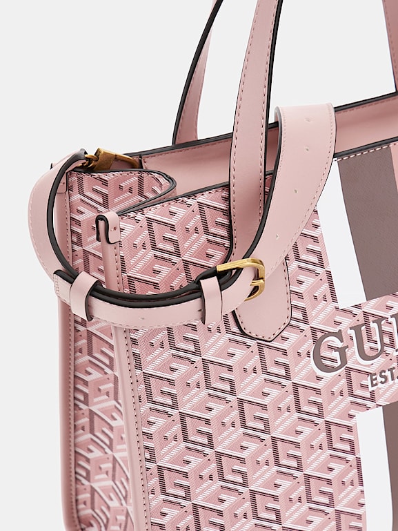 GUESS Sac a main Silvana logo G cube