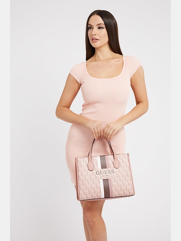 Guess logo handbag sale