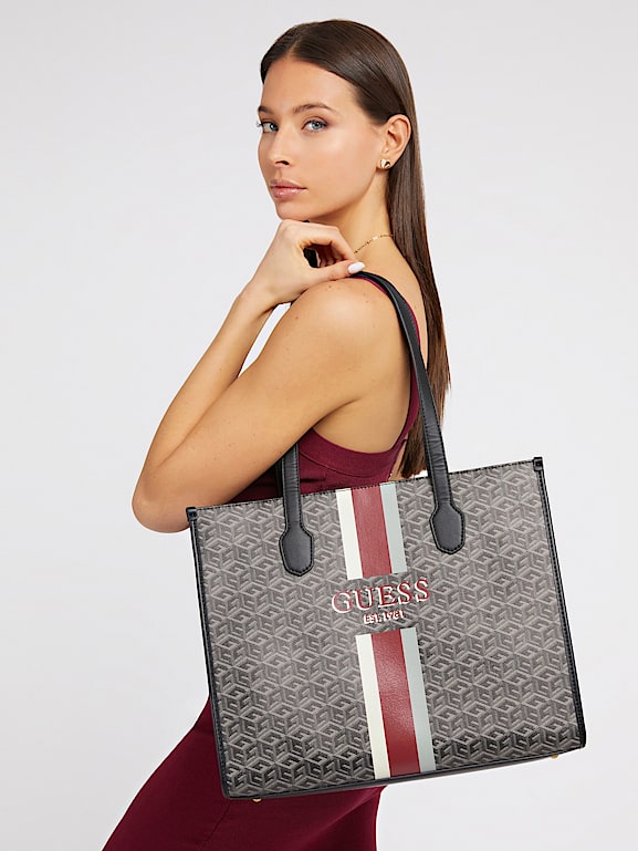 GUESS BOLSO SILVANA G CUBE CON LOGO