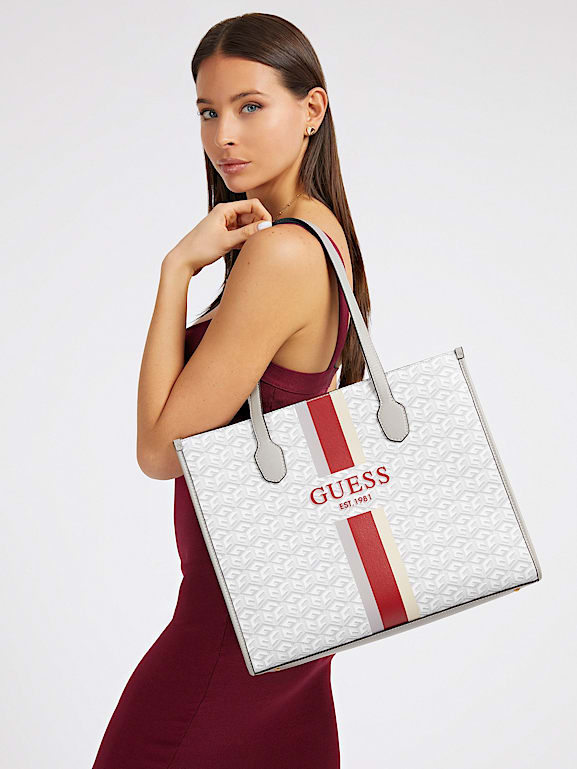 GUESS BOLSO SILVANA G CUBE CON LOGO