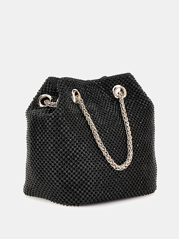 GUESS Mini borsa a secchiello Sofia strass Donna