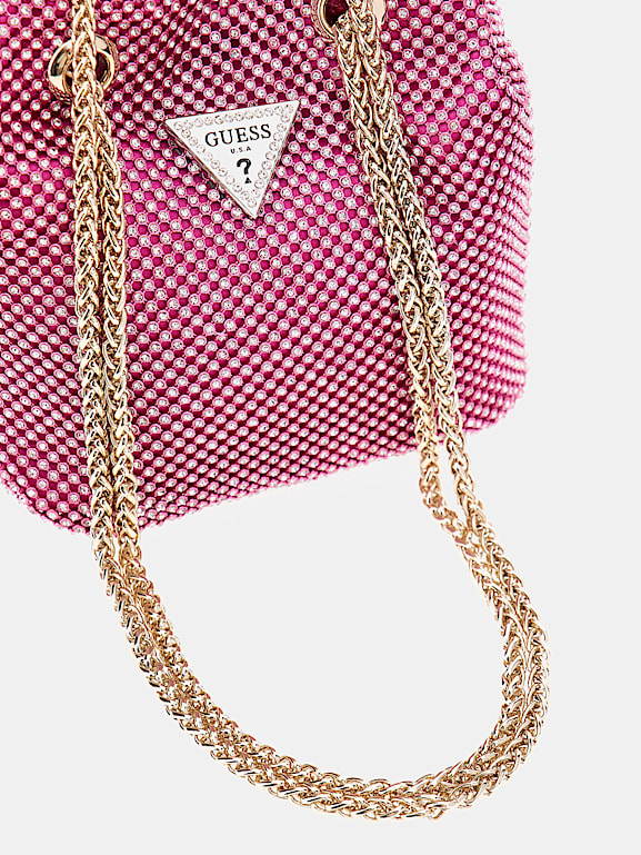 Pink guess handbag online
