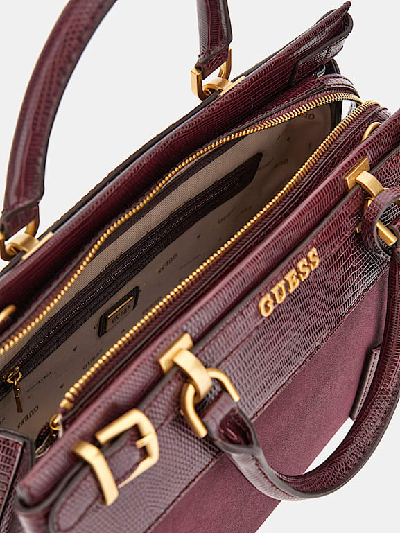 Guess bordeaux handbag sale
