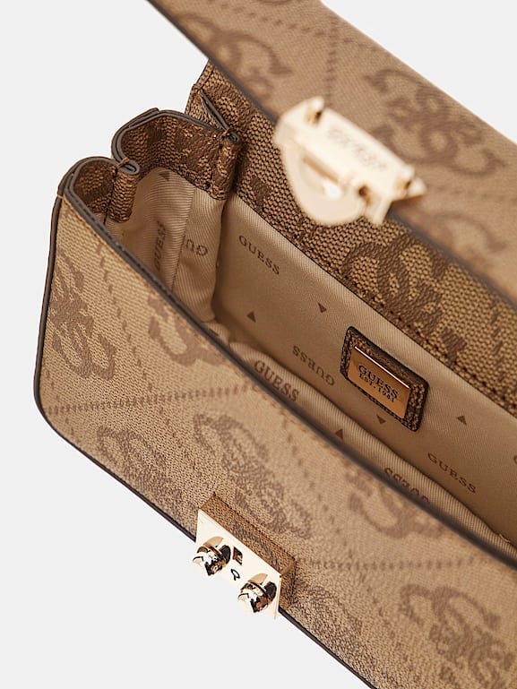 GUESS® Mini-Umhängetasche Eliette 4G-Logo Damen