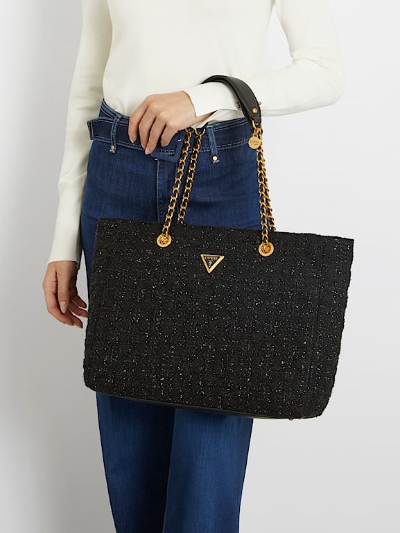 GUESS Giully Tweed Shopper Women