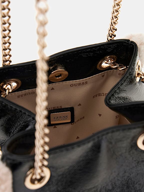 Sac à main fourrure synthétique on sale