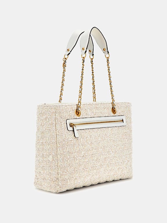 GUESS Giully Tweed Shopper Women