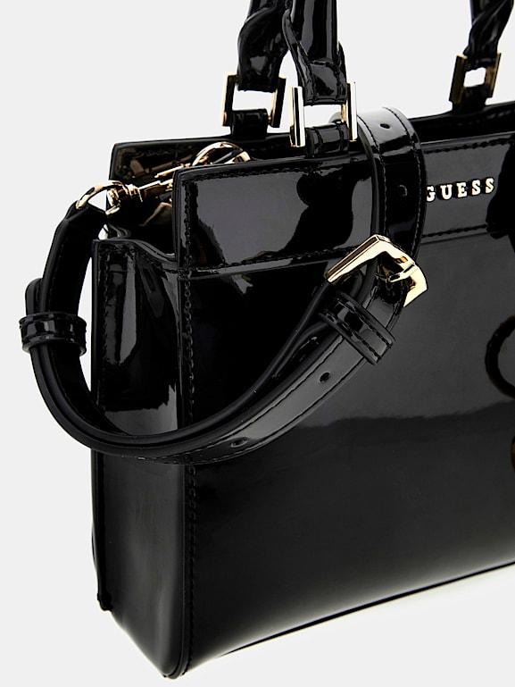 Sac a main vernis noir guess discount