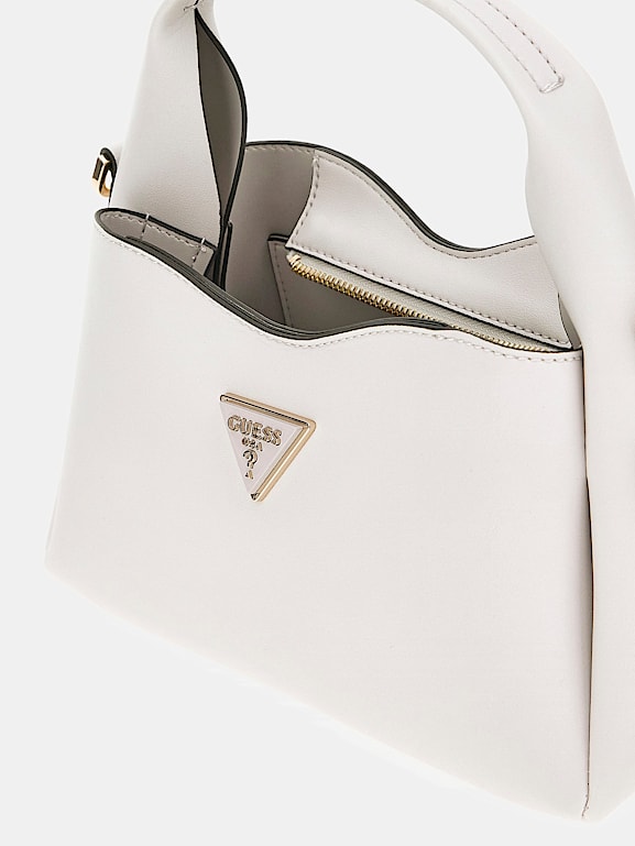 Prada leather handbag white caramel clearance
