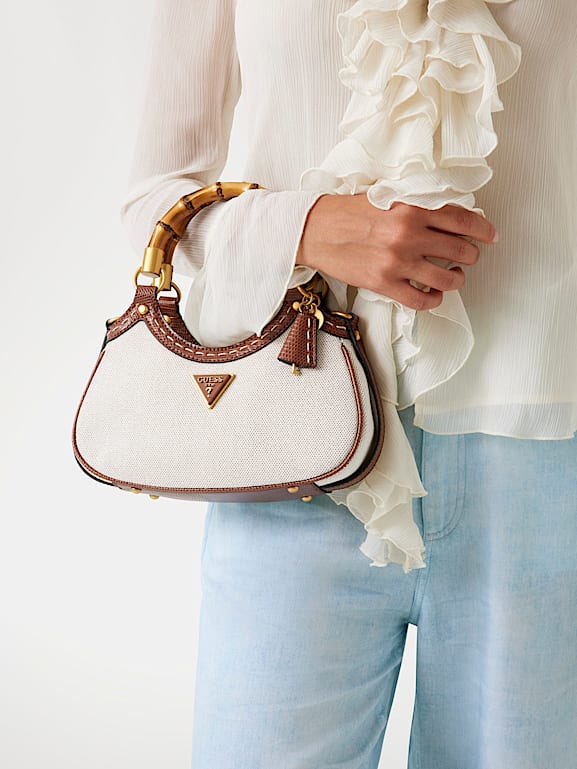 GUESS® Zabry Bamboo Handle Handbag Women