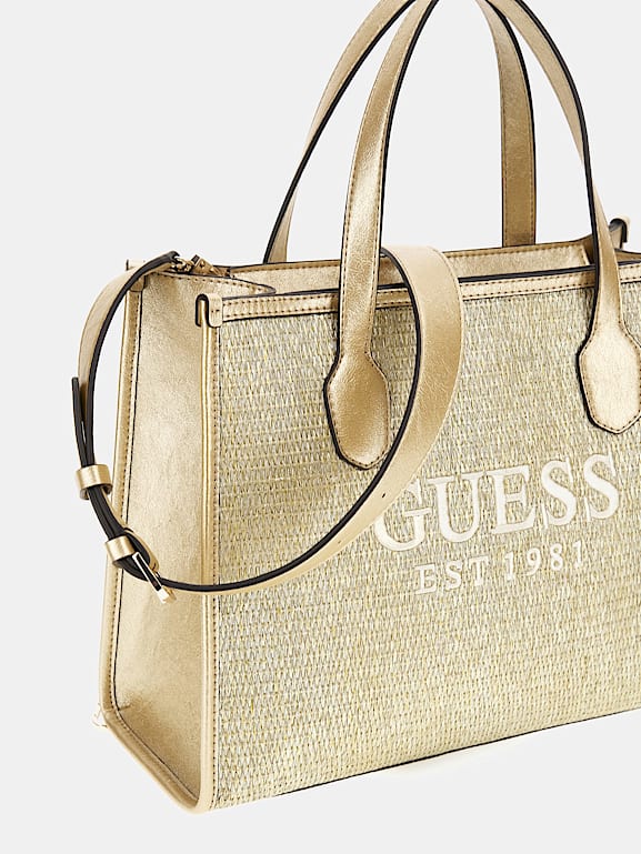 GUESS Handtas Silvana gelamineerd Dames