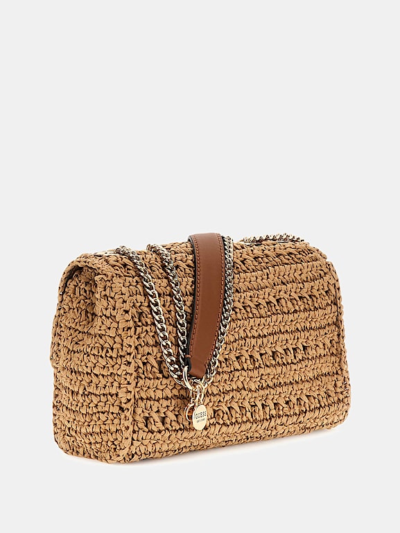 RiiiEᵕ̈*ページ GUESS® Torebka crossbody z rafii linia Irene Kobieta