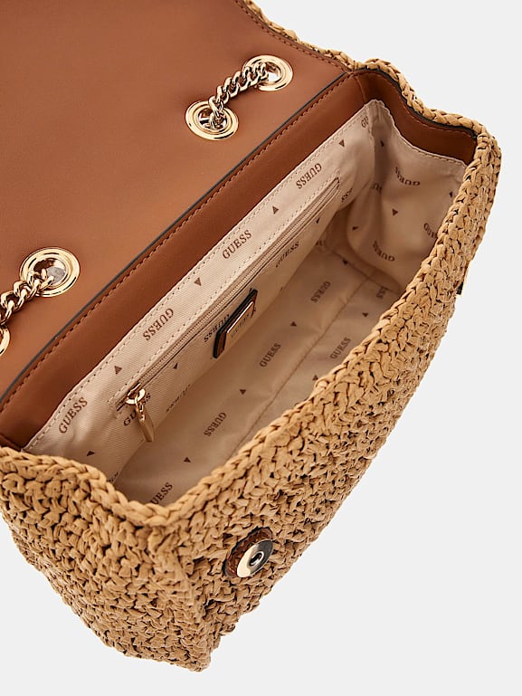 GUESS® Torebka crossbody z rafii linia Irene Kobieta