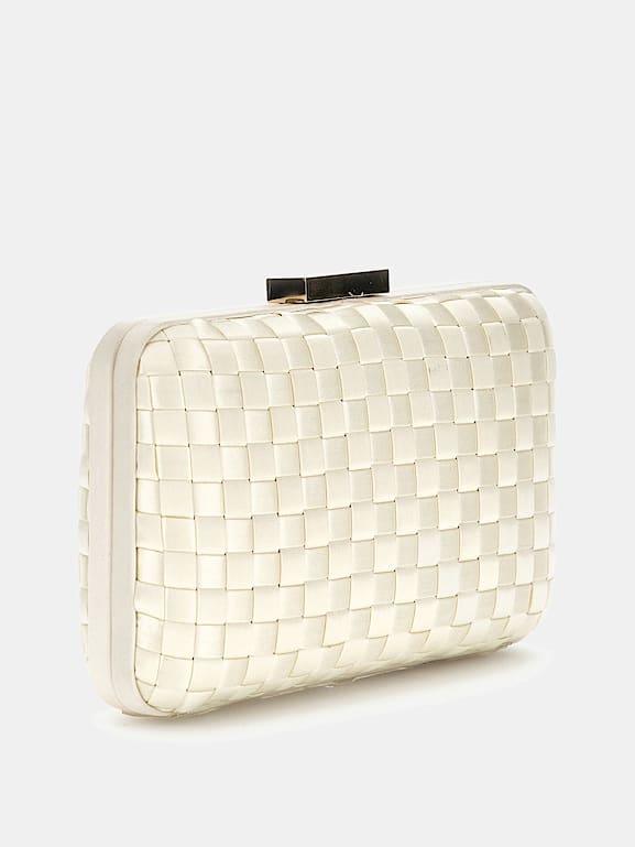 GUESS® Clutch Twiller in Weboptik Damen