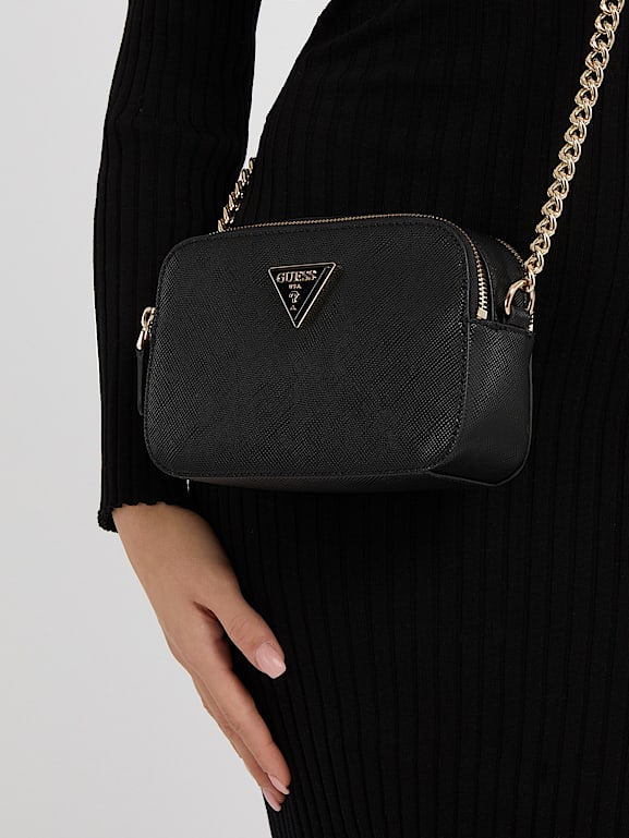 GUESS NOELLE SAFFIANO CROSSBODY BAG