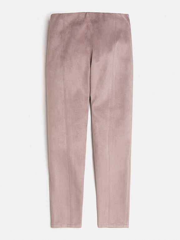 Pink suede leggings outlet