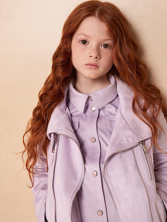 Suede discount jacket girls