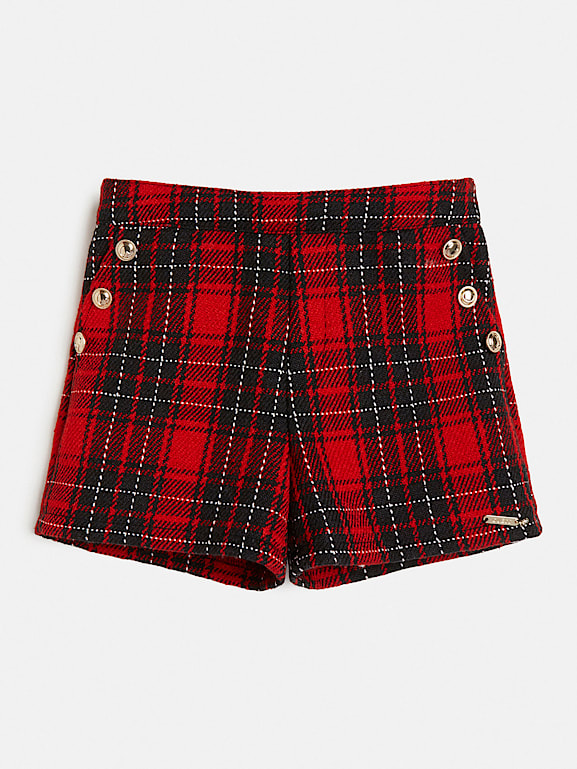 Girls tartan shorts sales