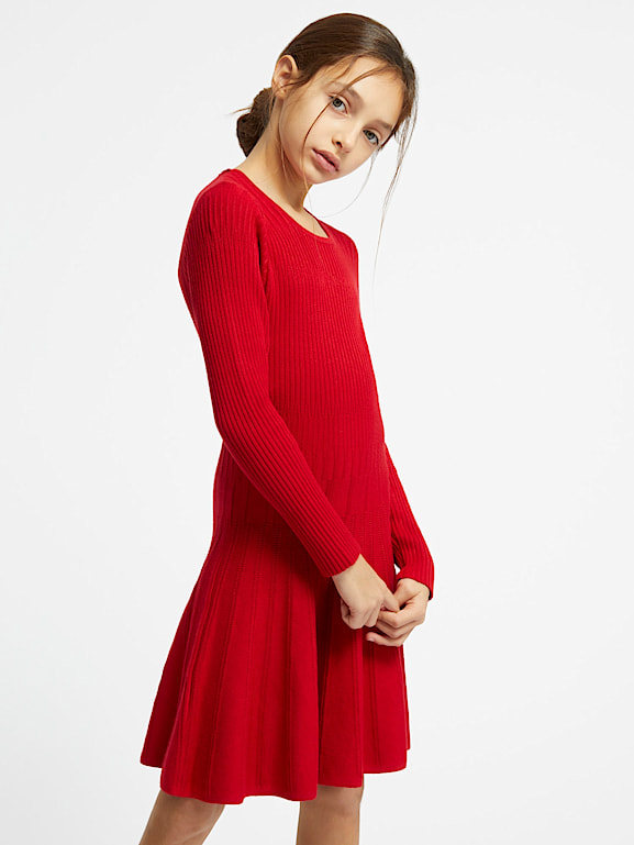 Guess red sweater dress outlet