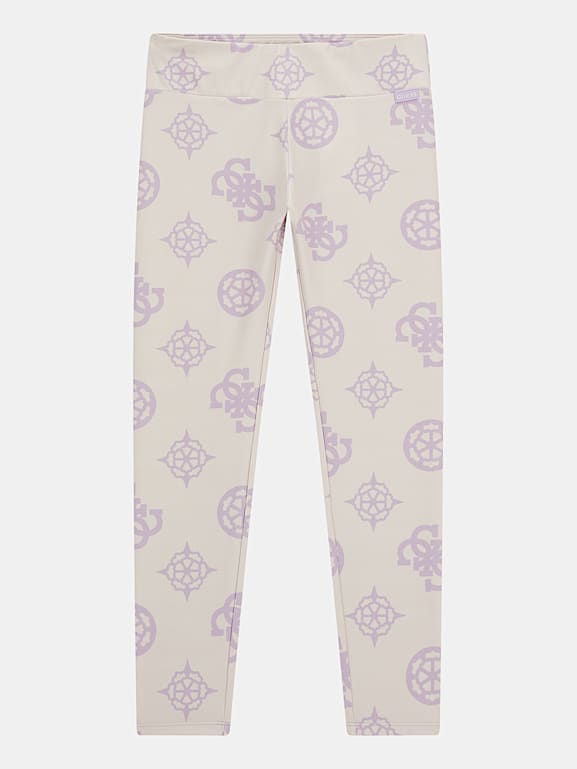 Guess - Pink Cotton Logo Leggings