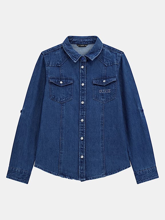 Camicia jeans bambina new arrivals