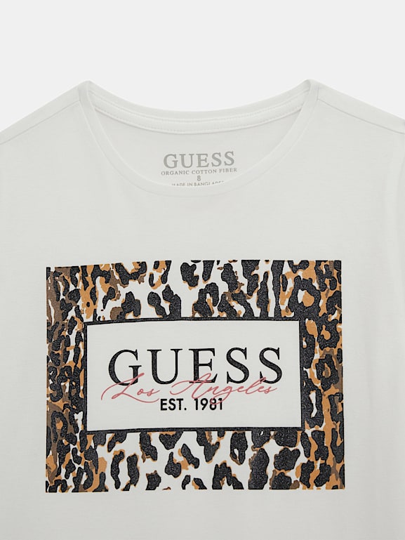 T shirt guess leopard sales