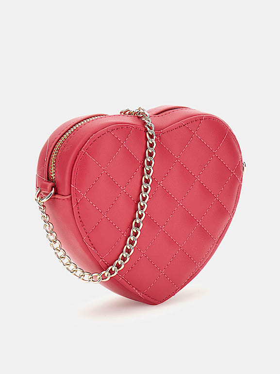 GUESS Faux leather heart bag