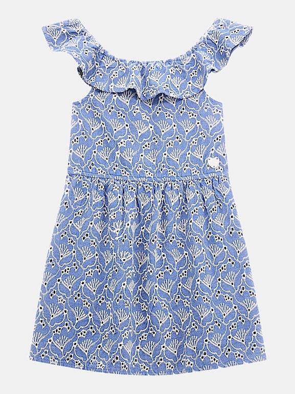 Broderie anglaise kleid shop
