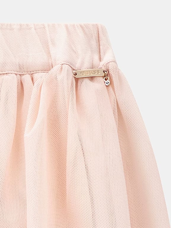 Guess pink pleated online skirt