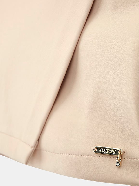 Guess white leather skirt discount